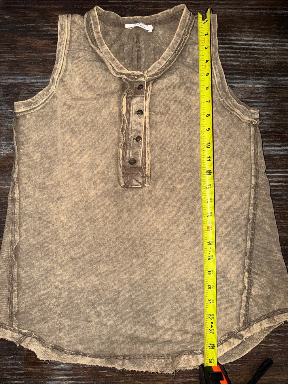 Zenana Outfitters Washed Curved Hem Tank Top NWOT - Picture 4 of 6